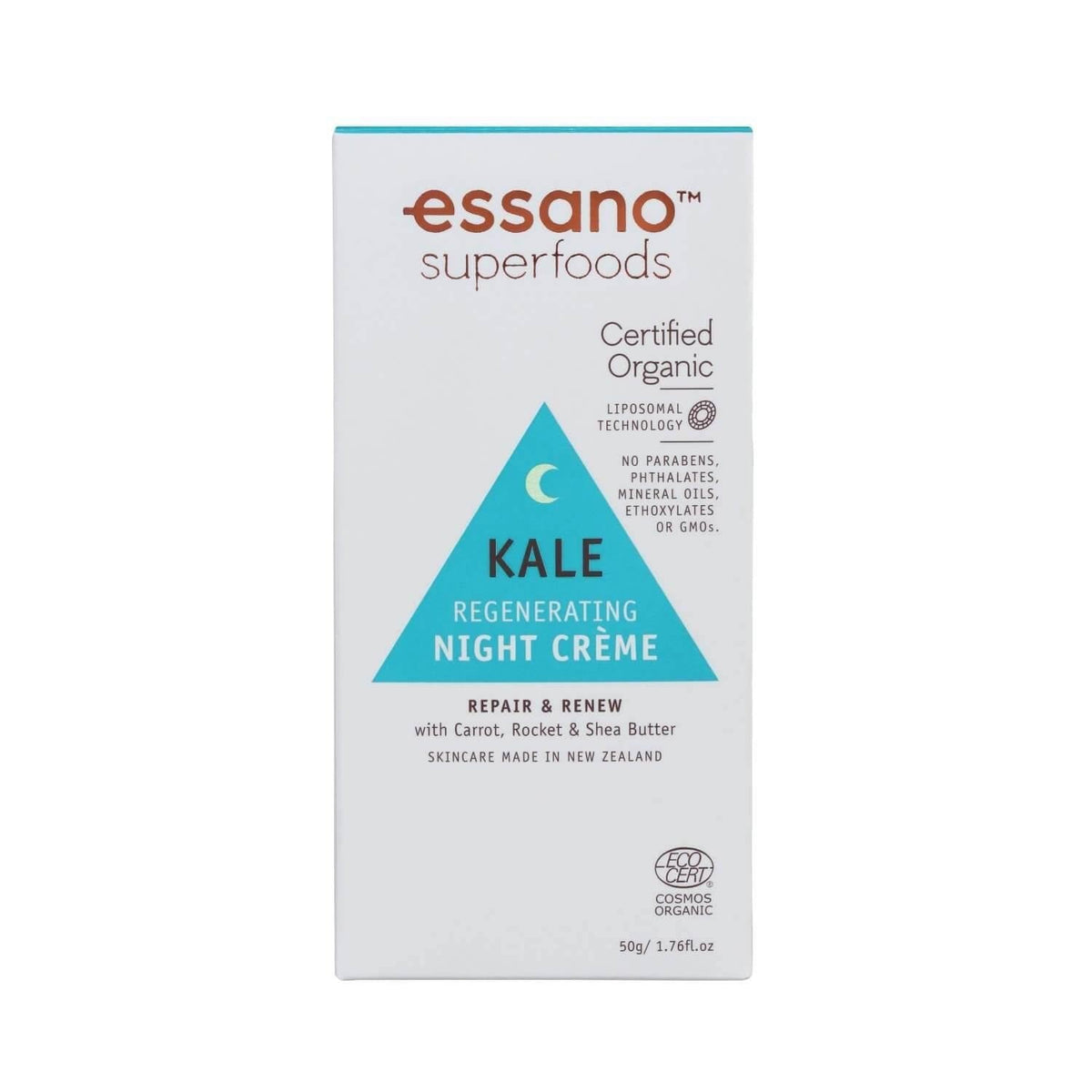 Superfoods Certified Organic Kale Regenerating Night Crème essano