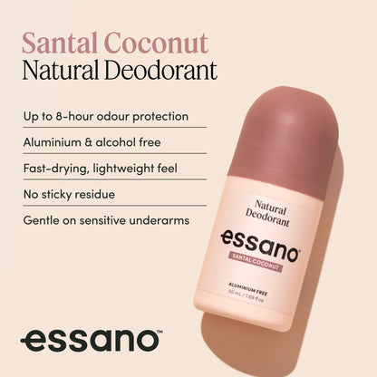 Santal Coconut Natural Deodorant Roll On