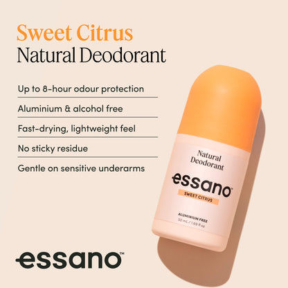 Sweet Citrus Natural Deodorant Roll On