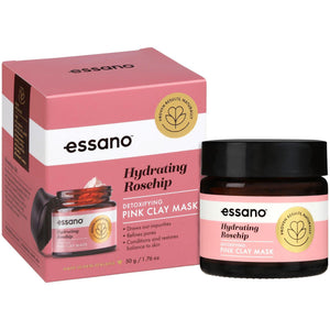 Essano - Hydrating Rosehip Detoxifying Pink Clay Mask